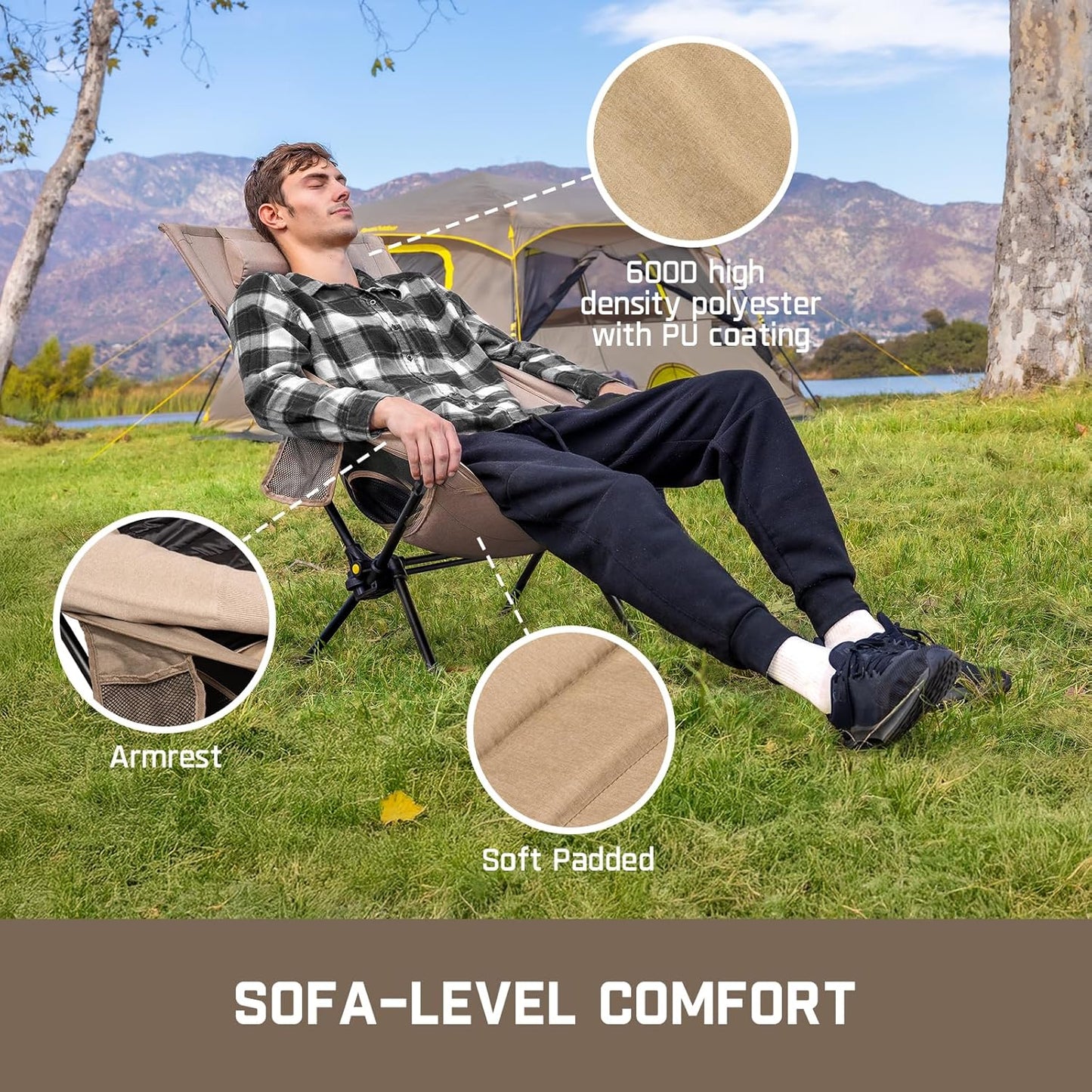 2 X Foldable Rocking Chair (1 FREE)